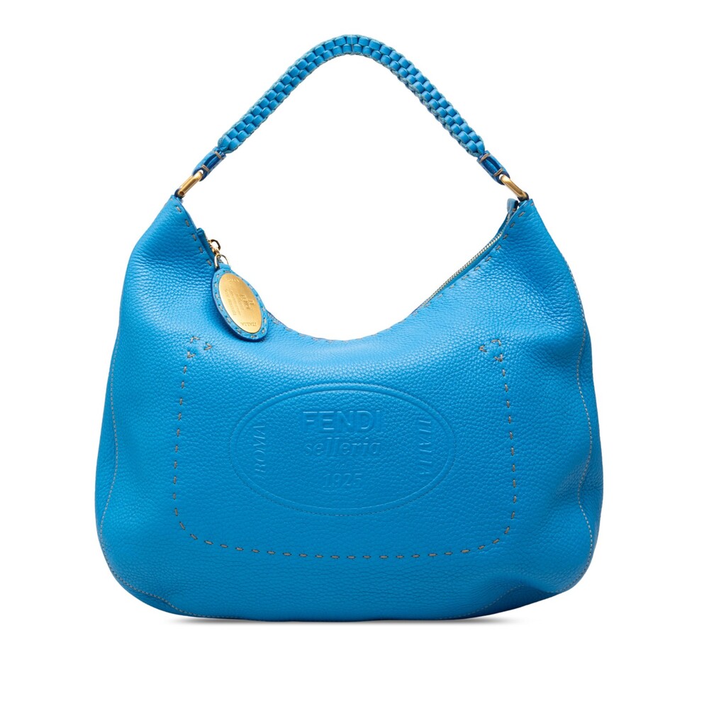 Fendi Pebbled Leather Selleria Shoulder #363024F69B